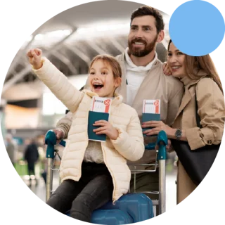 Familia Feliz Viajando